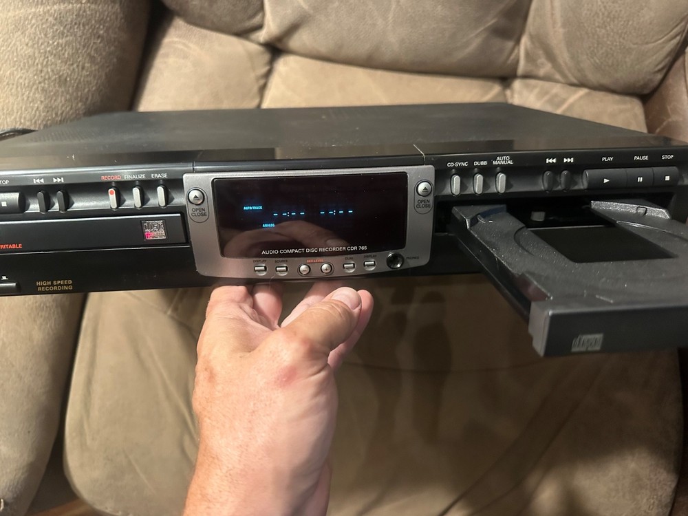 Philips CDR 765/17 Audio Compact Disc Recorder / No Remote. TESTED WORKING.