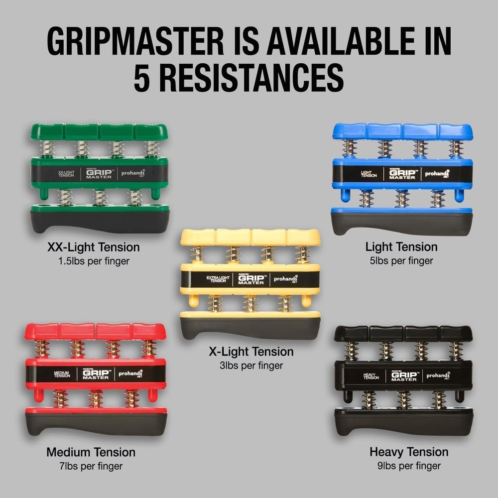 Gripmaster Finger Exerciser - Isolate Each Finger for Maximum Strength