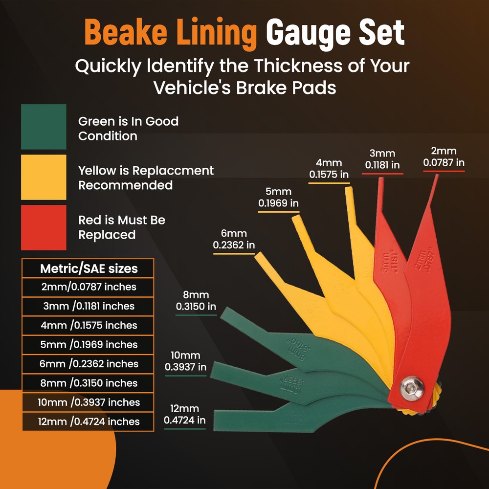 15-Piece Brake Service Kit Professional Drum Brake Tool Set