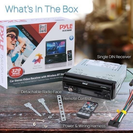 PYLE PLTS78DUB 7" TOUCH SCREEN CD/DVD/MP3 Car Player w/USB AUX Receiver