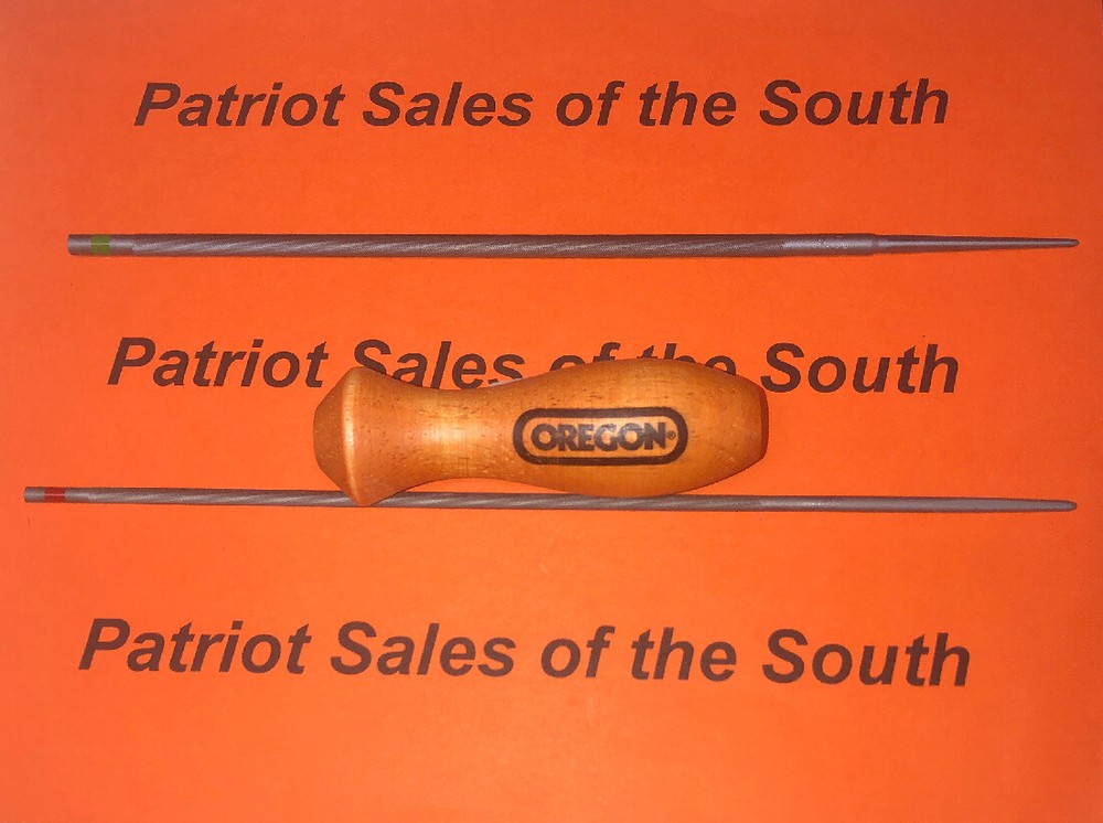 1-Oregon File Handle, 2 Chainsaw Files OREGON,CHIPMASTER read description