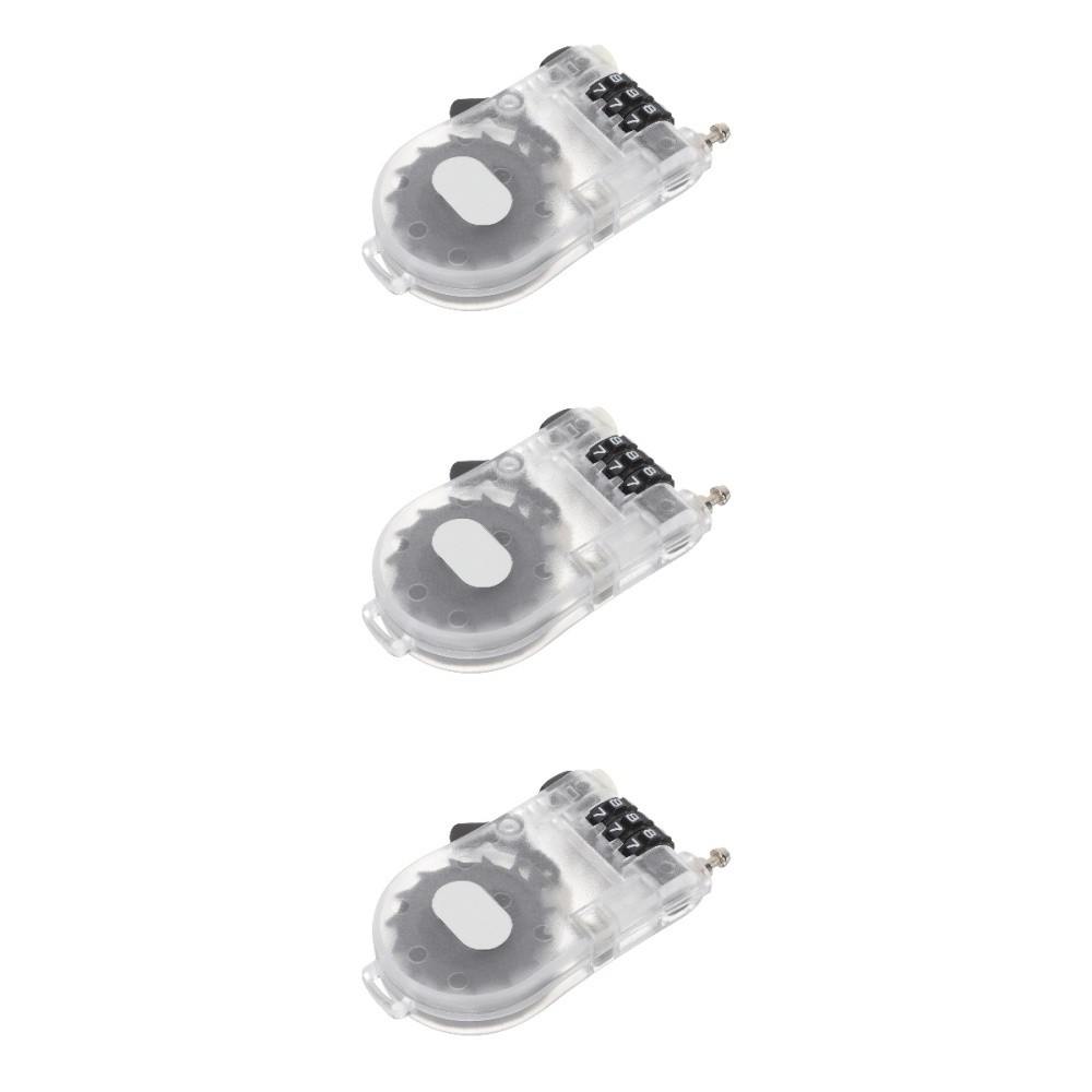 3pcs Snowboard Password Lock Three Combination Mountain Bike Locks