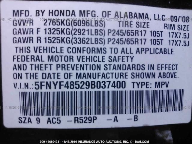 Info-GPS-TV Screen Display Screen Dash EX Fits 09-11 PILOT 410532