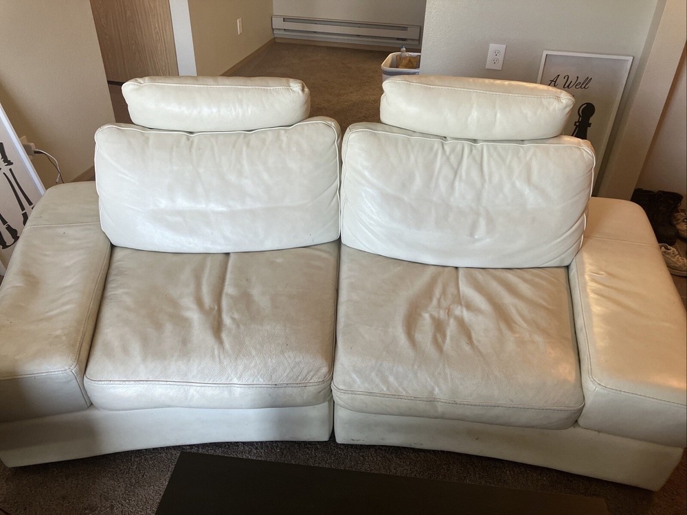 White Leather Couch
