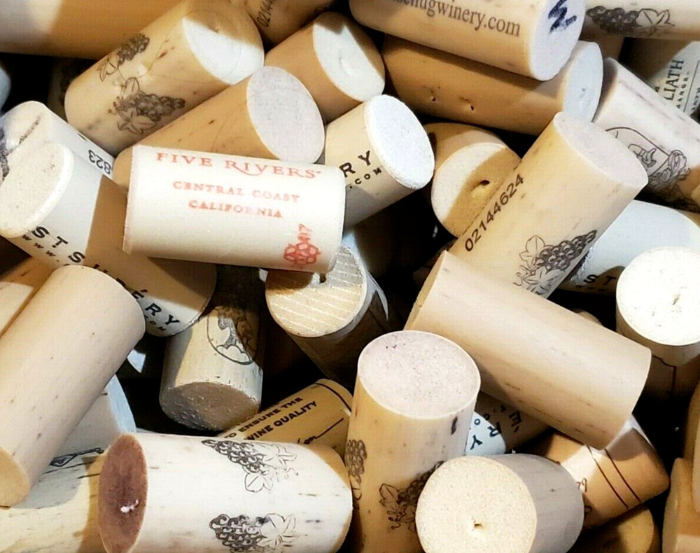 100 SYNTHETIC Used Wine Corks for Crafts Projects