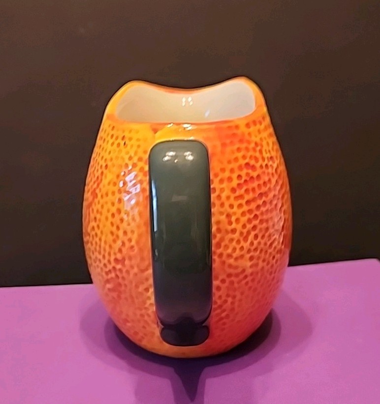 Citrus Orange Small Pitcher Creamer Jug Bright Side Collection Host