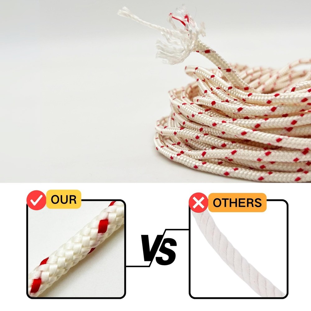 3mm Pull Cord Starter Rope 12M Recoil String for Chainsaw Trimmer Edger Weed ...