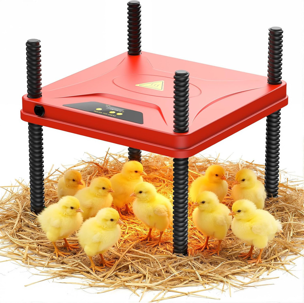 Winter Chick Brooder Heating Plate, Adjustable Temp & Height, Energy Efficient