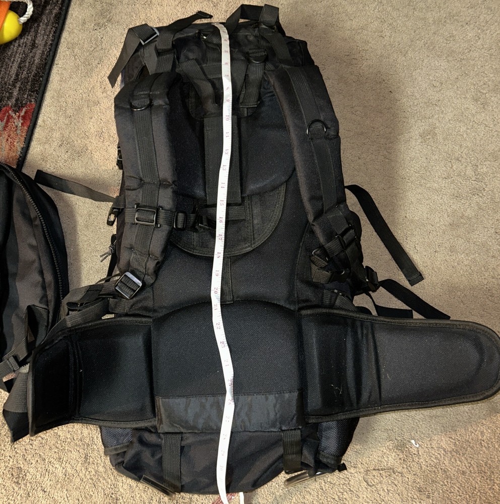 Outlander Extreme 80 Internal Frame Backpack W Attached Day Pack GUC