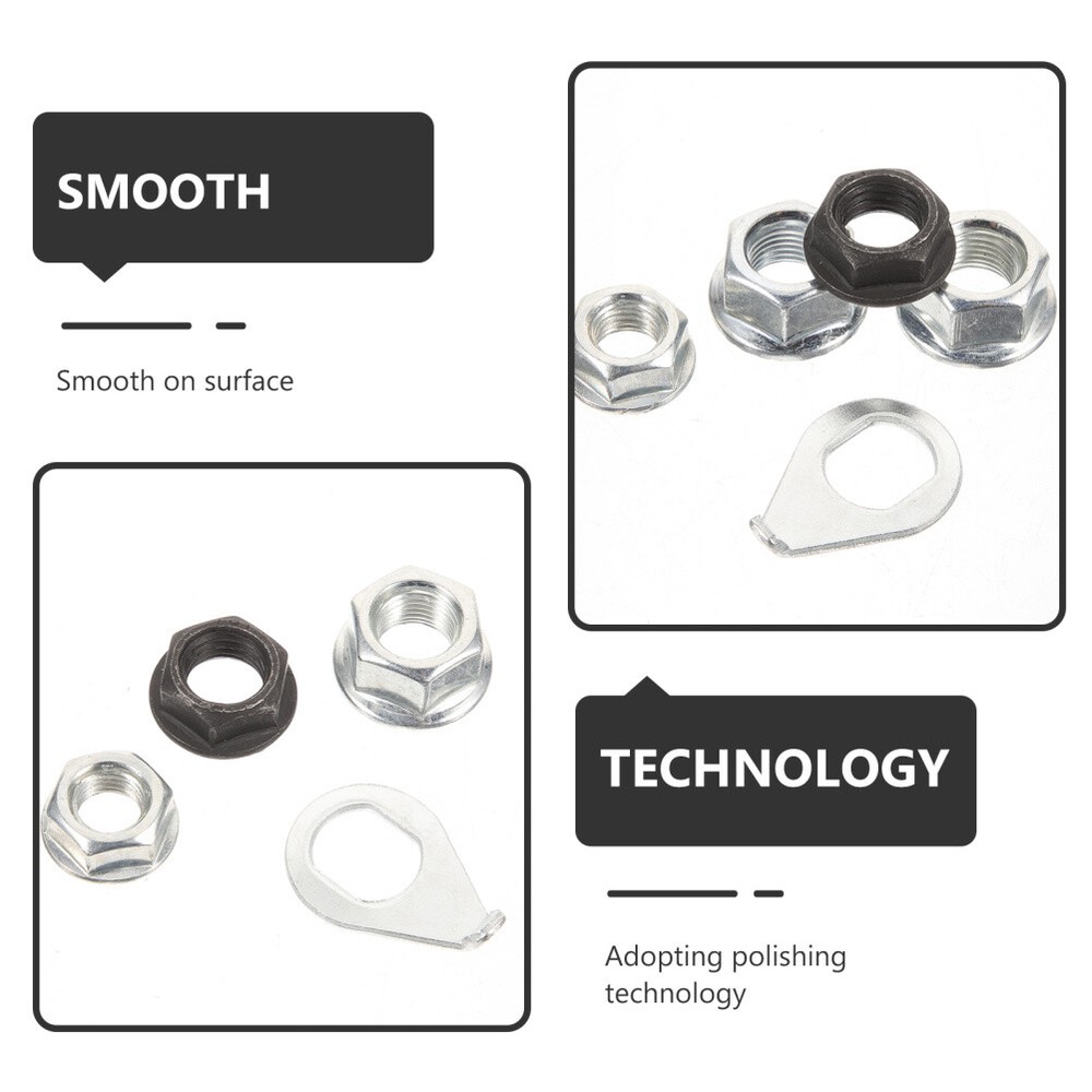 6 Sets Hub Nuts Fixed Bicycle Replacement Kit Carbon Bike Wheel Axle Nuts