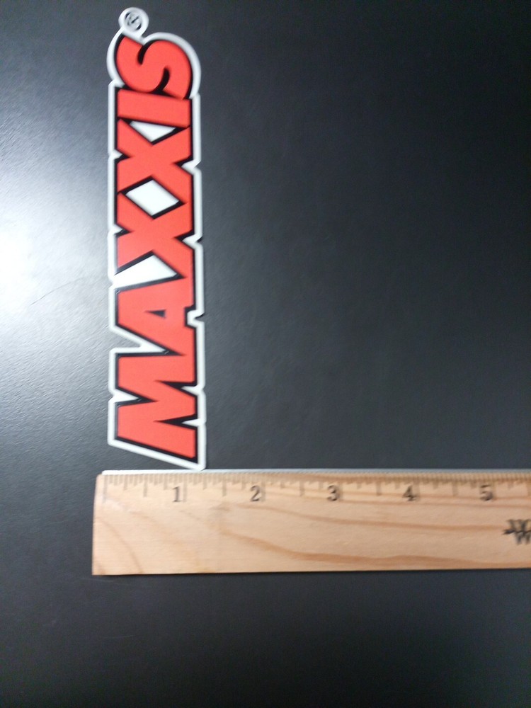 6.5" Maxxis Decal/Sticker Orange/Black/White