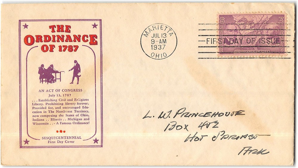 US #795 First Day Cover (FDC), 1937, Ioor