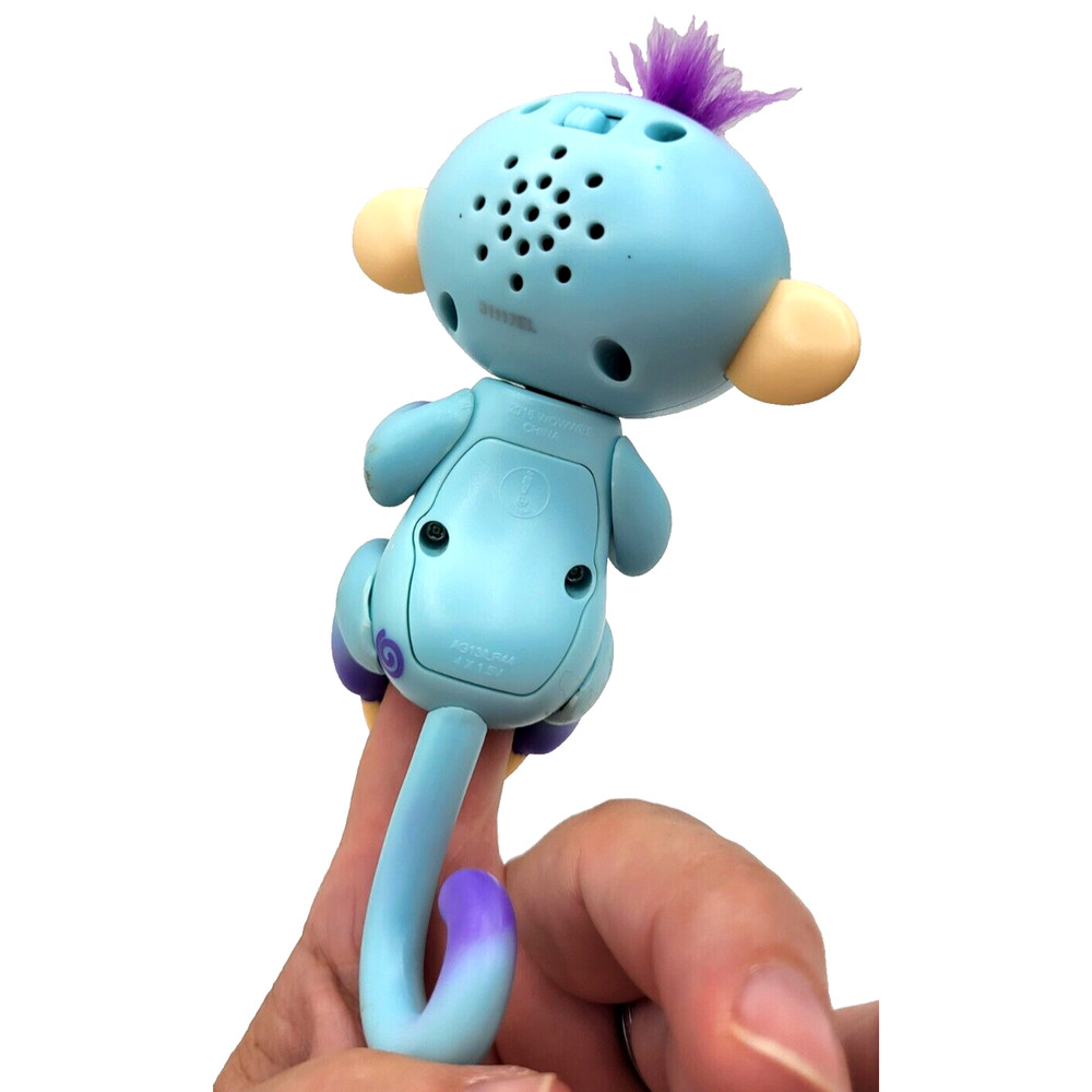 Blue Purple Fingerling Interactive Baby Monkey 5" TESTED