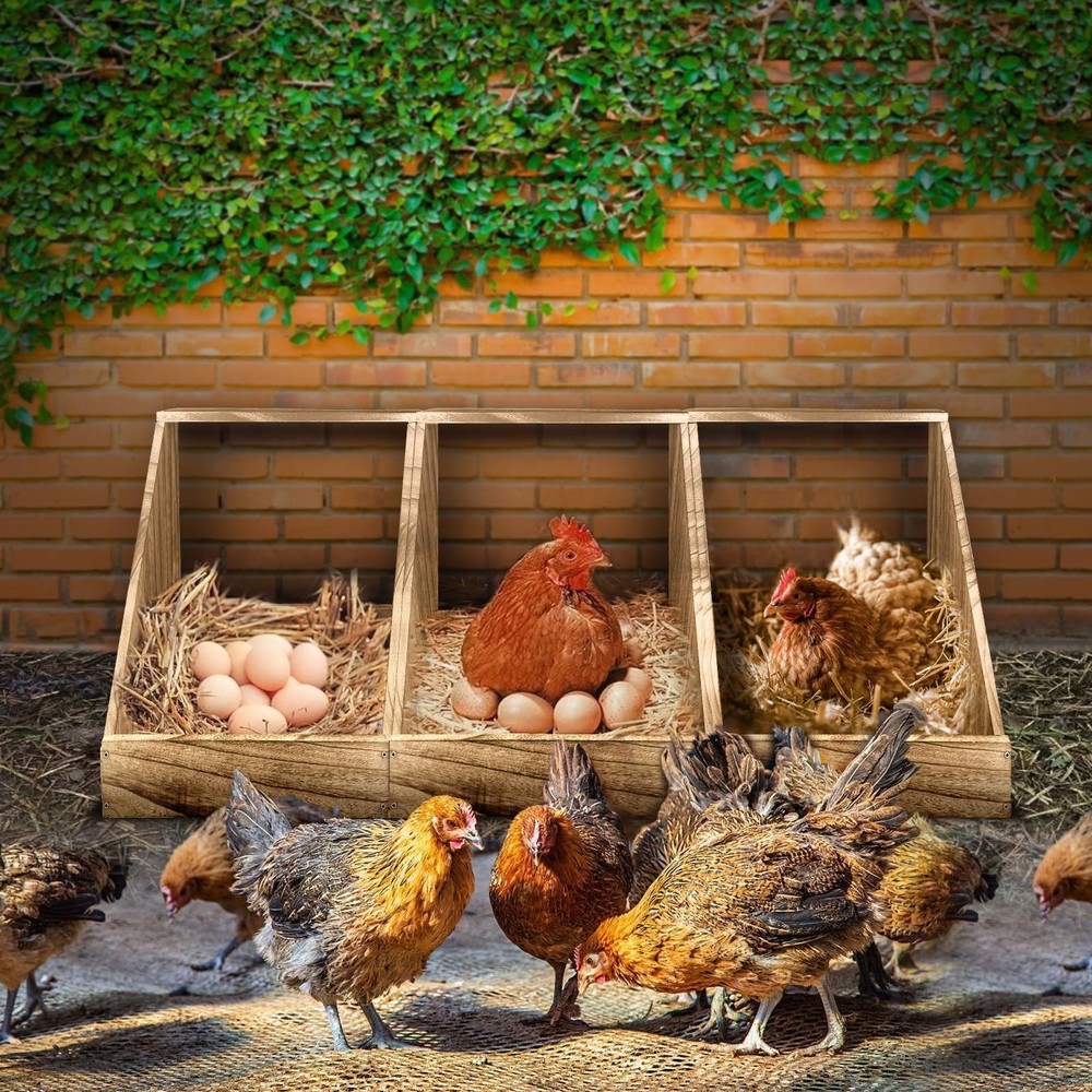 Comfortable Nesting Box for Backyard Chickens, Ducks, and Poultry Coop Hens