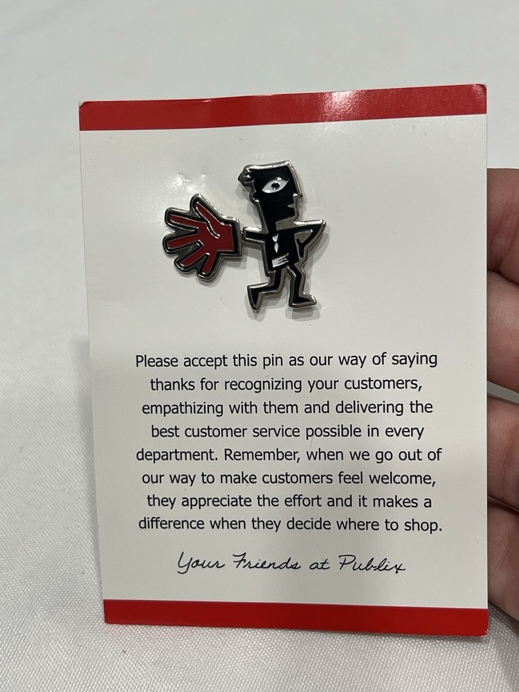 Publix pin Think Red Empathize Pin COLLECTION SELL DOWN