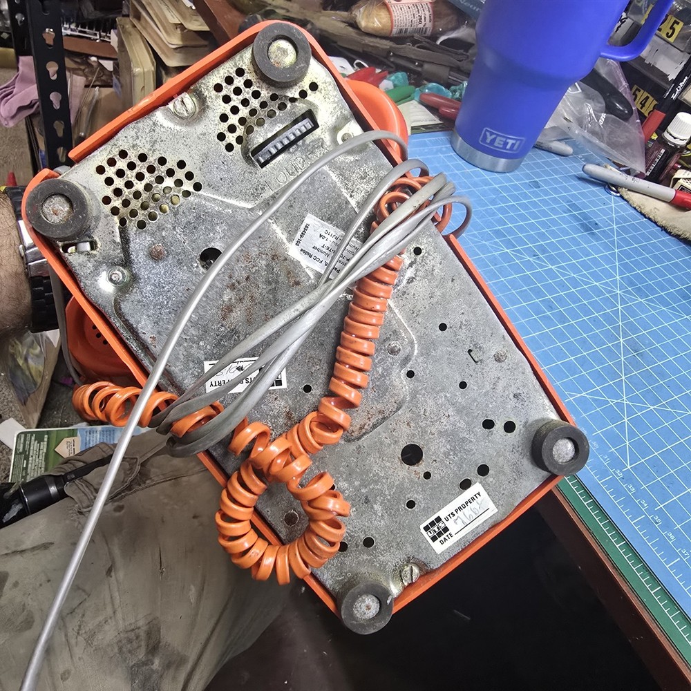 Original Rare ITT Orange Push Button Phone