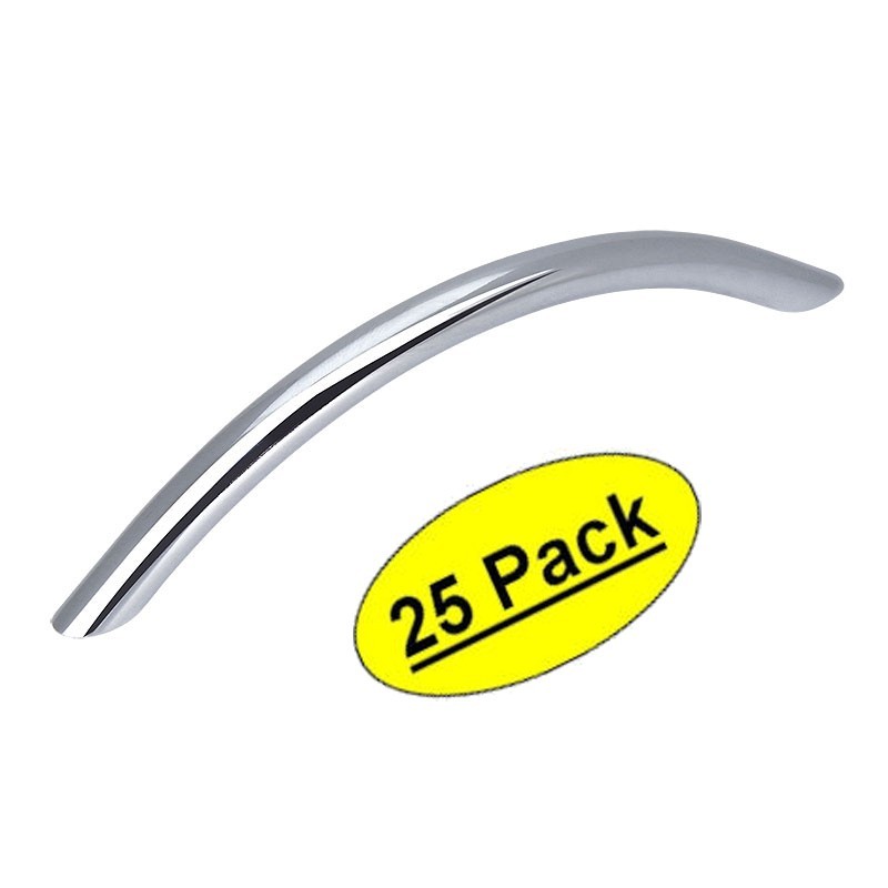 *25 Pack* Cosmas Cabinet Hardware Polished Chrome Bow Handle Pulls #801-128CH