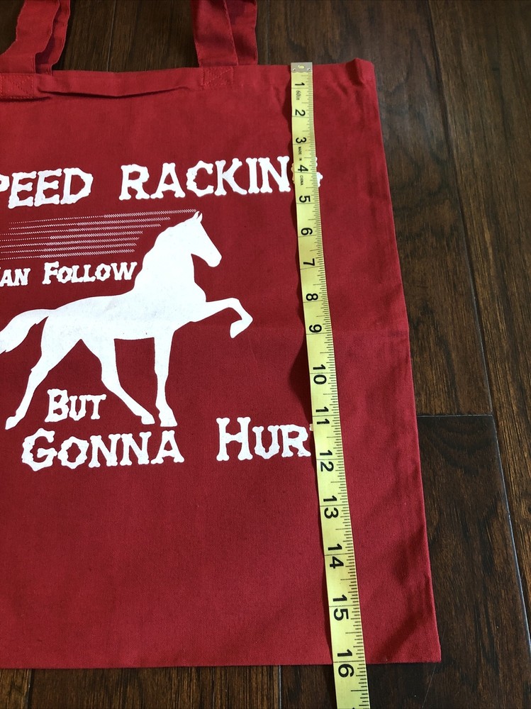 speed racking horse tote red