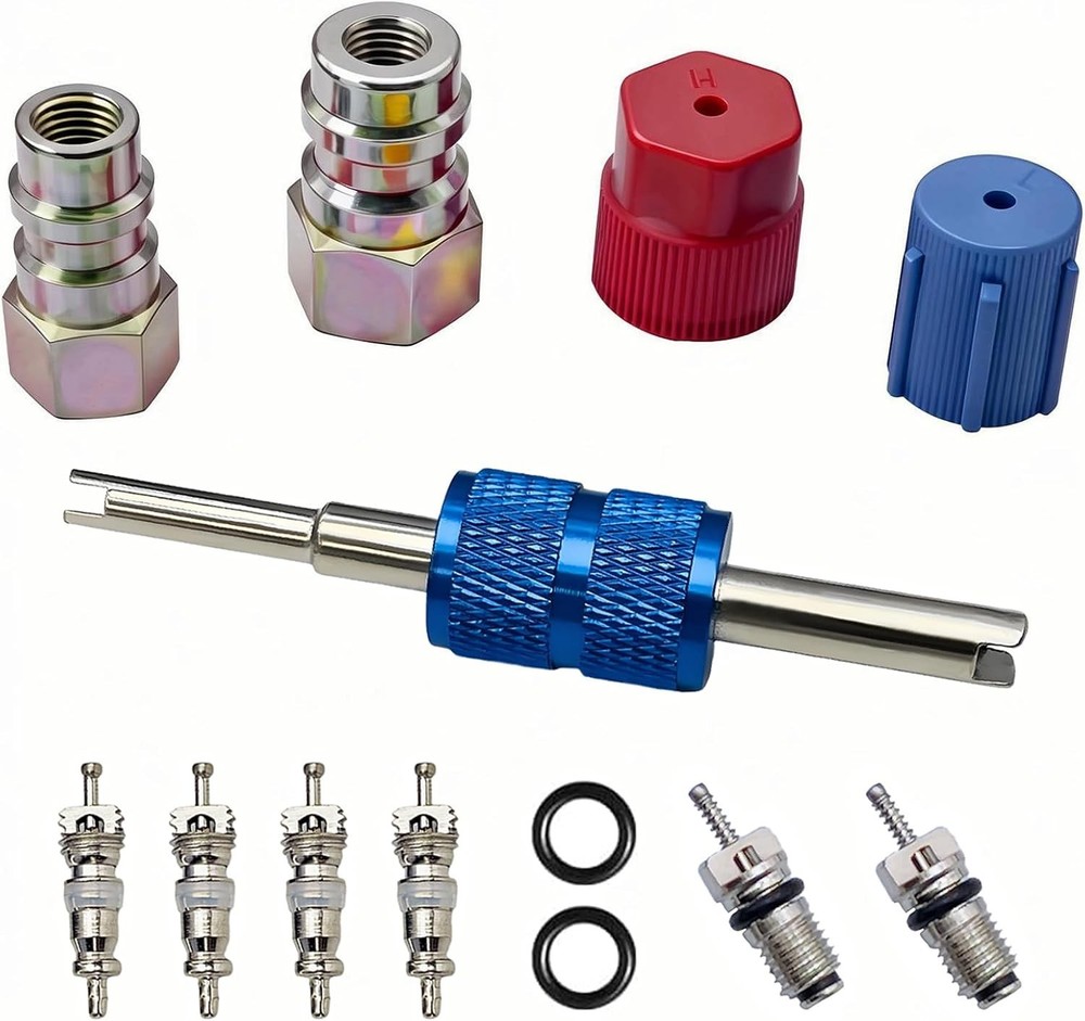 R12 to R134A AC Retrofit Fitting Adapter Kit, Conversion Adapter