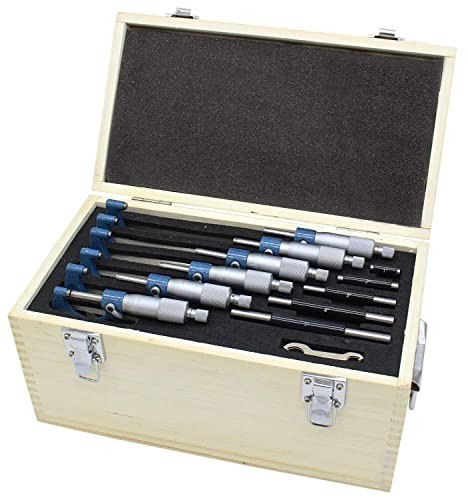 6 Pcs Outside Micrometer Set, Professional Precision Machinist Tool, 0 6 set