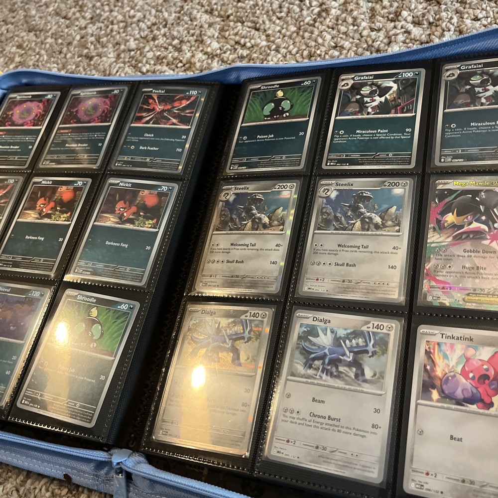Mega Evolution 100% Complete Master Base Set 264 Cards with C/UC/H/RH & EXs
