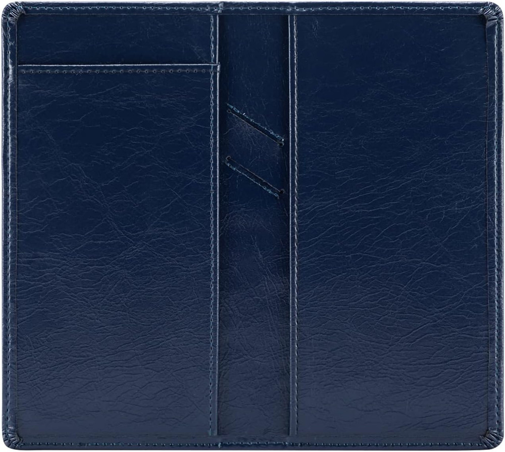 Aurya Leather Checkbook Covers for Personal Checkbook, Checkbook Holder with Fre