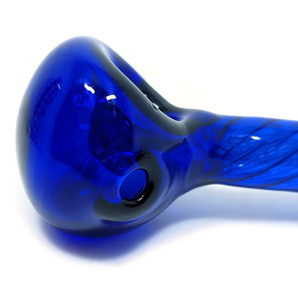 Dogg Lbs - 7" Twisted Spoon Hand Pipe - Blue *USA*