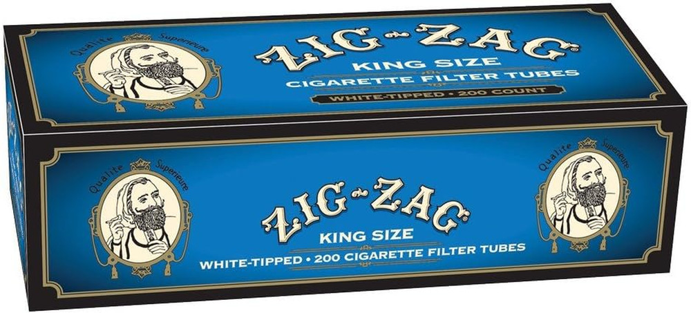 Zig Zag Light King Size Cigarette Tubes 200ct Per Box (5-Boxes)