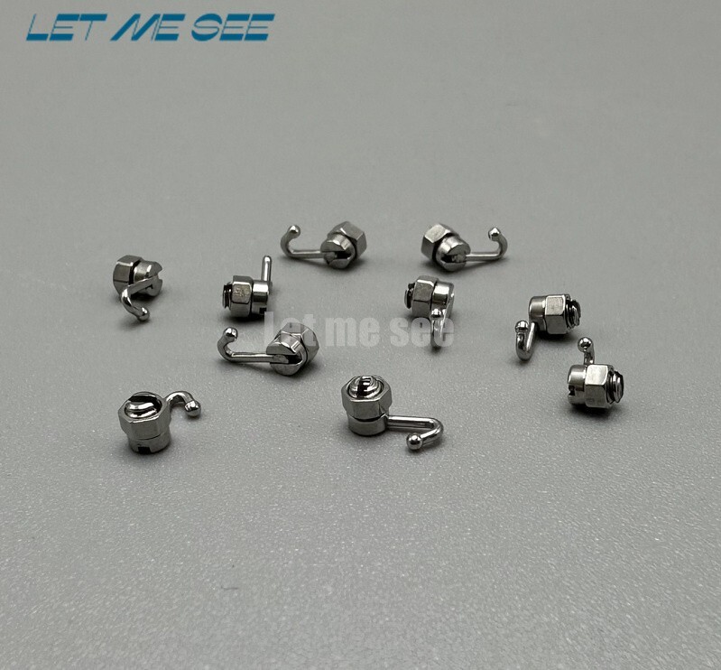 Dental Orthodontic Crimpable Hooks Arch Wire Stop Locks Activity Hook Left Right