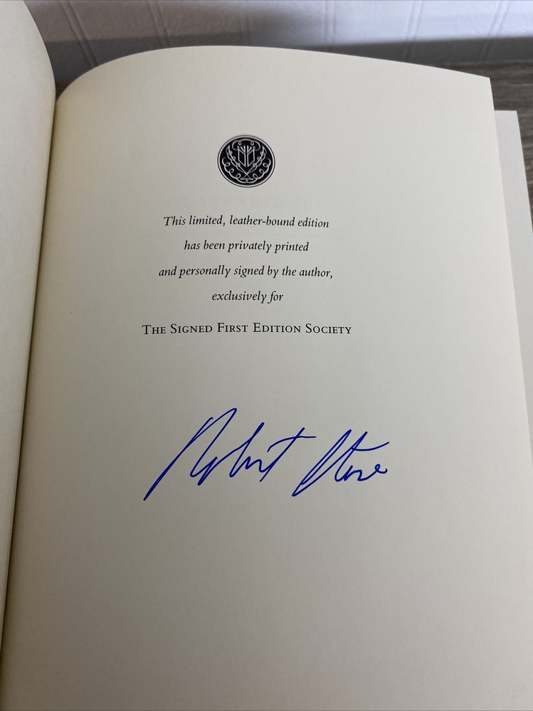 SIGNED FIRST EDITION Leather - Outerbridge Reach Robert Stone FRANKLIN LIBRARY