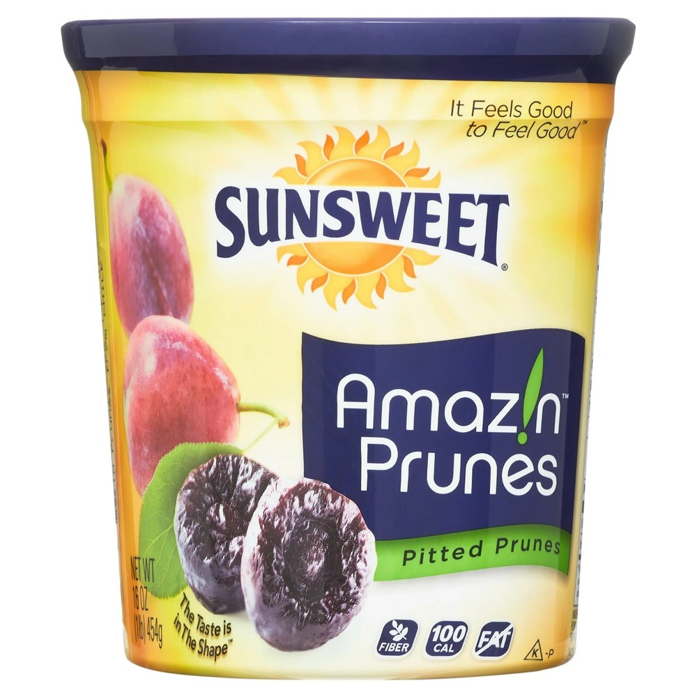 (2 pack) Sunsweet Amazin Prunes, Pitted, 16 oz