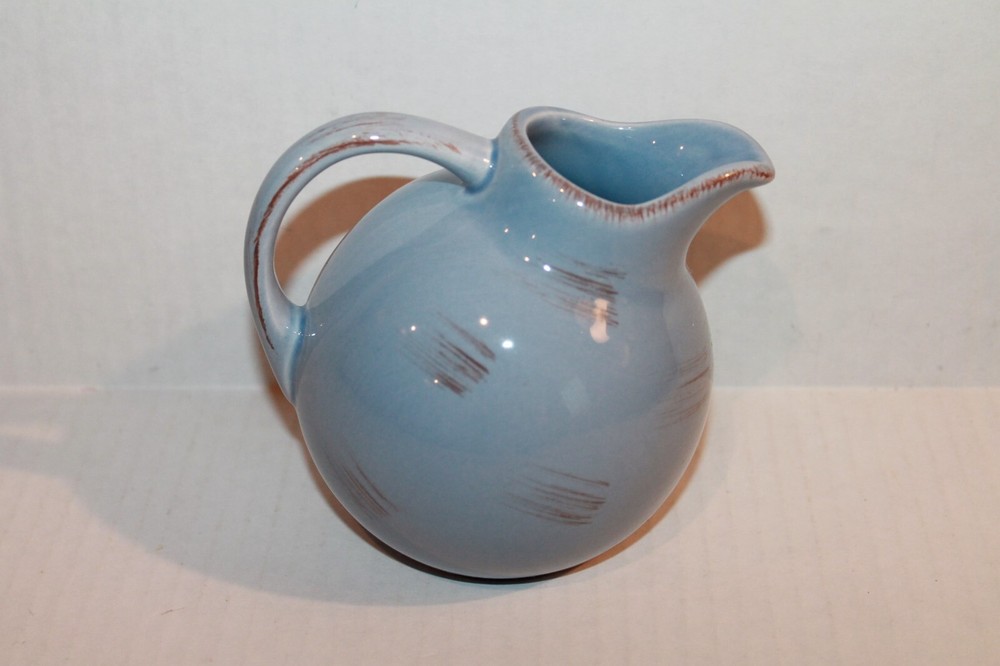Small Blue TAG Ceramic Mini Tilt Pitcher Creamer
