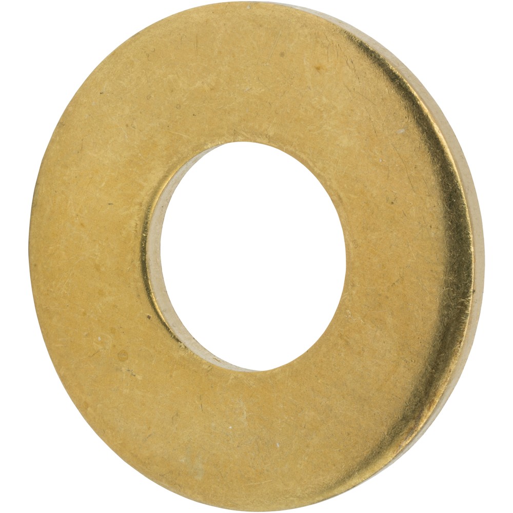 #4 Solid Brass Flat Washers Commercial Standard Grade 360 Qty 100
