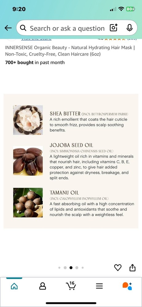 INNERSENSE Hydrating Hair Mask