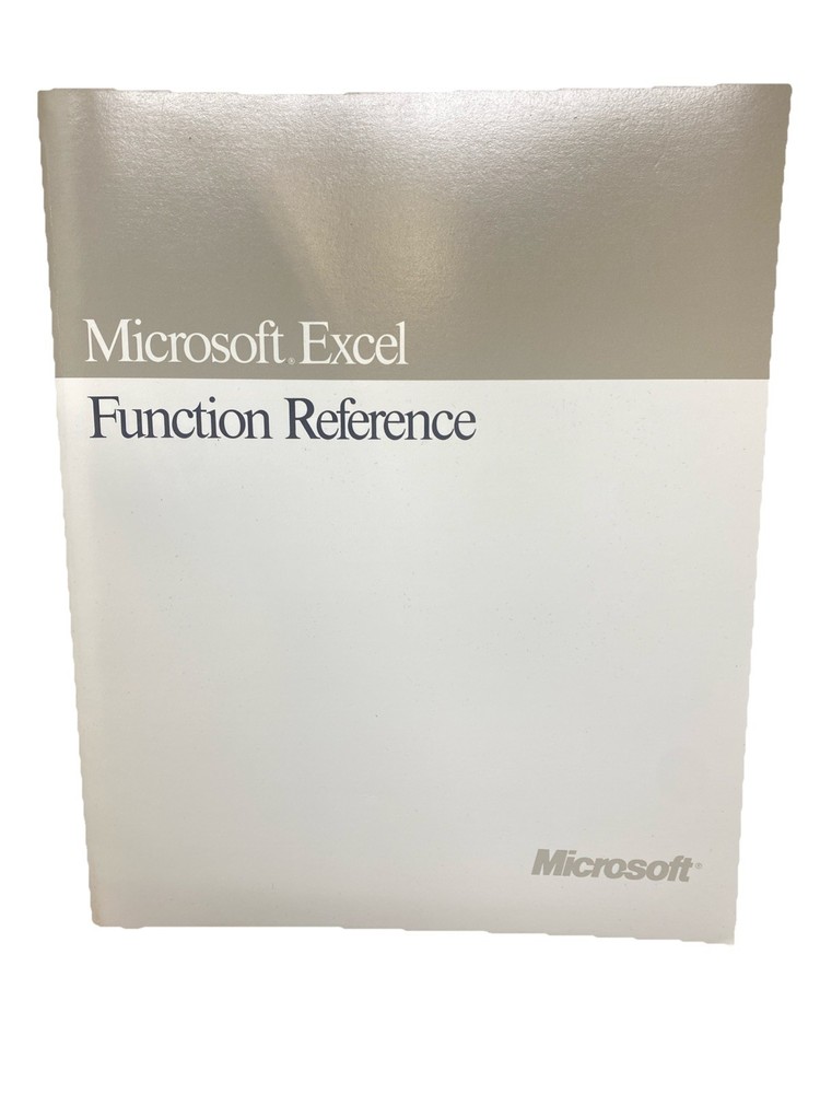 5 Vintage Microsoft Excel 3.0 Books: Quick Reference, User Guide Plus More