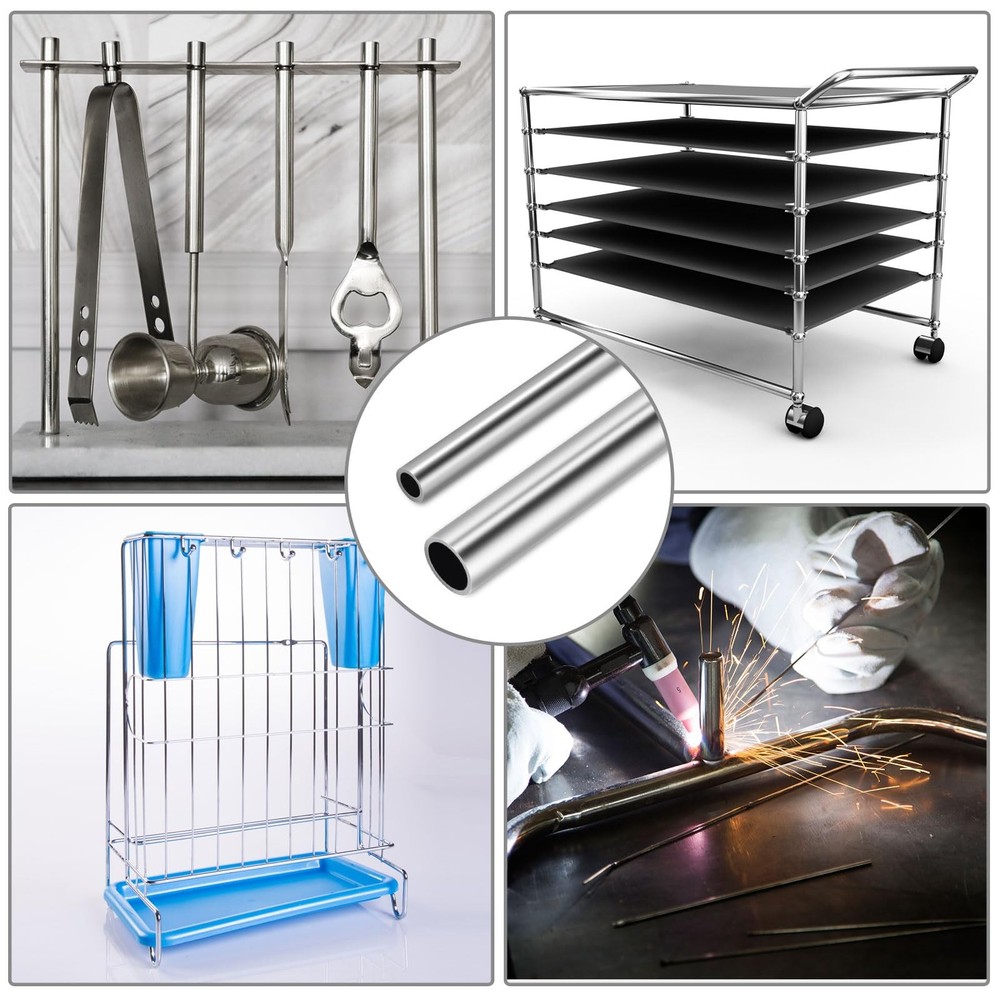 1 PCS 3/4 Inch 19mm OD Round Metal Pipe 304 Stainless Steel Tubing 12 Inch