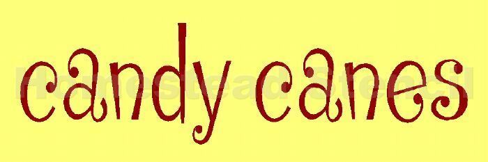 ~ITEM #4551 A Primitive Stencil ~ CANDY CANES
