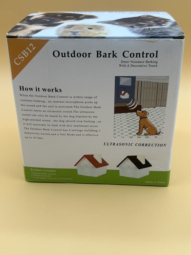 Outdoor Bark Control CSB12 ultrasonic Correction Device