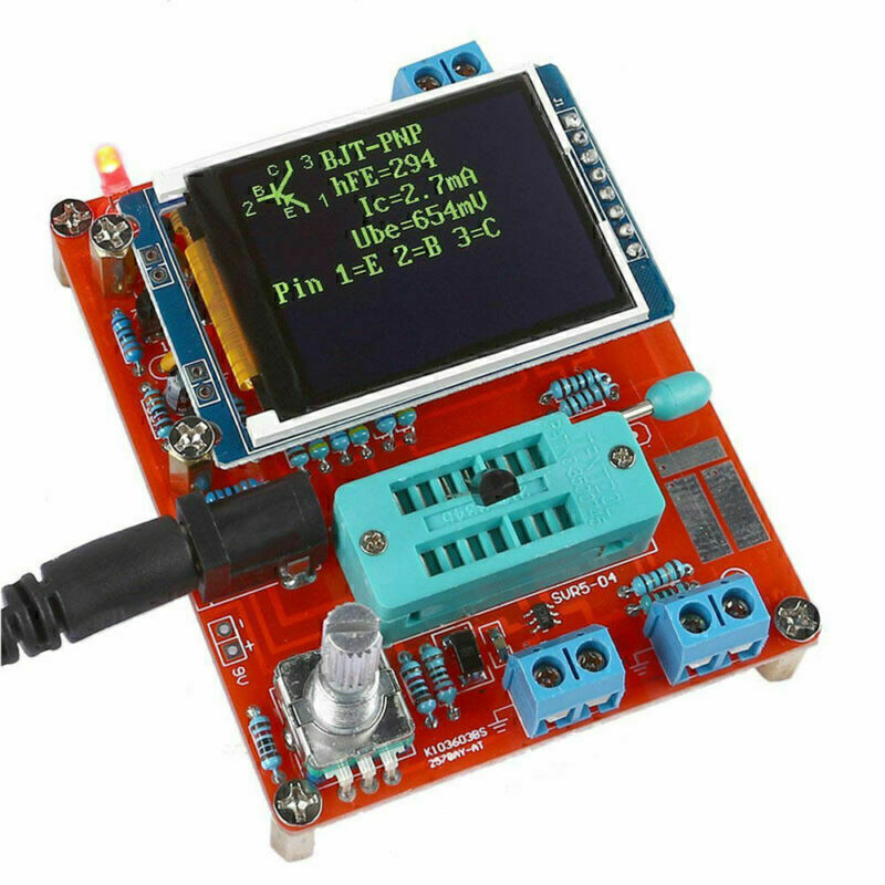 Component Tester Transistor Diode Capacitance ESR Meter Signal Generator Tool