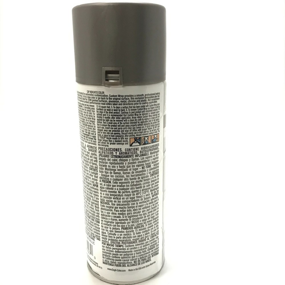 Duplicolor CWRC797 MATTE GRAPHITE METALLIC CustomWrap - EZ Peel Technology 11oz