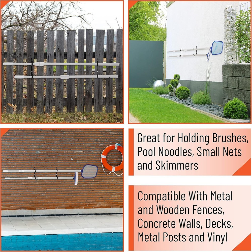 Pool Pole Hanger Hooks for Pool Equipment