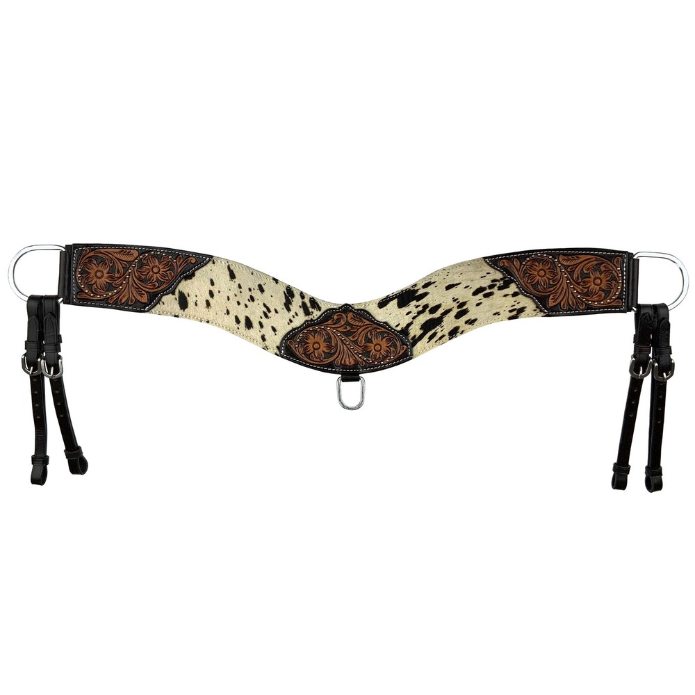 Showman Floral & Cowhide Western Tripping Collar
