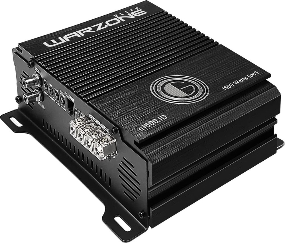 Gravity E1500.1D Warzone 1500W Amplifier + GR-EQP11 Equalizer + Wiring Kit