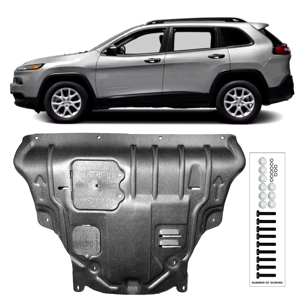 For Jeep Cherokee 2015-2017 Under Engine Splash Guards Front Engine Mud Flaps