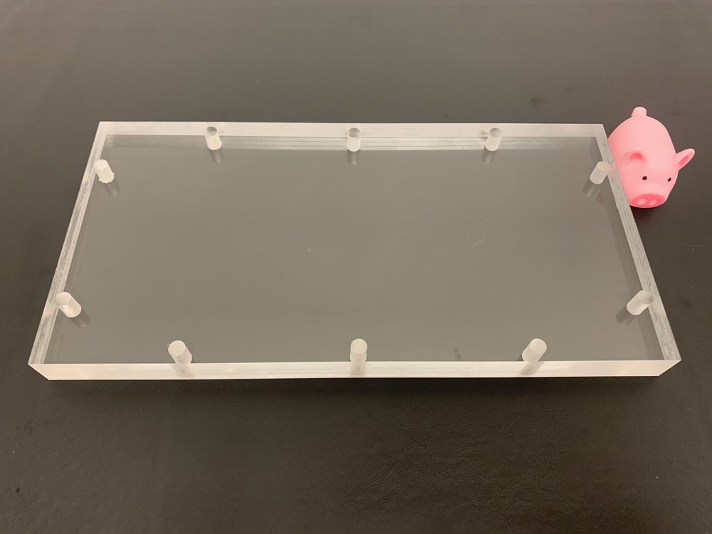 Blank: 10” X 5” Plexiglass Viewing Window (3/4") For Sub Box