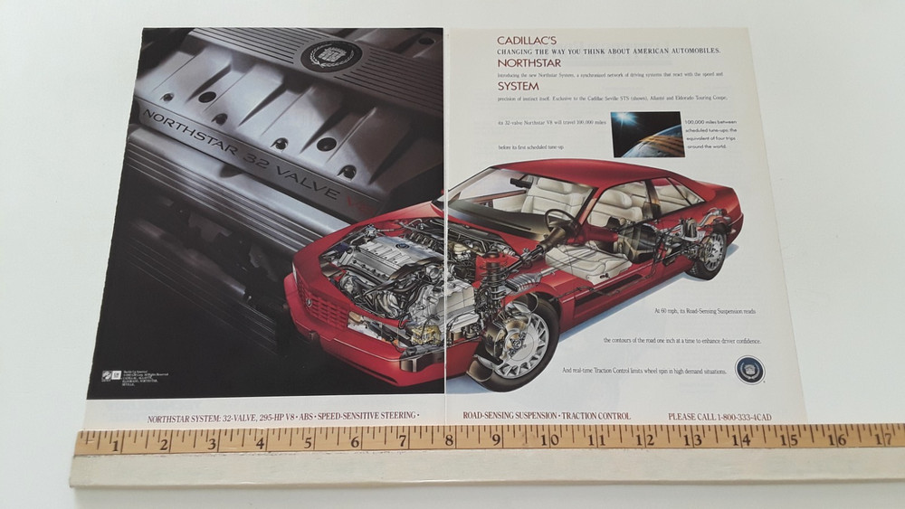CADILLAC ELDORADO ORIGINAL 2 PAGE 1993 AD