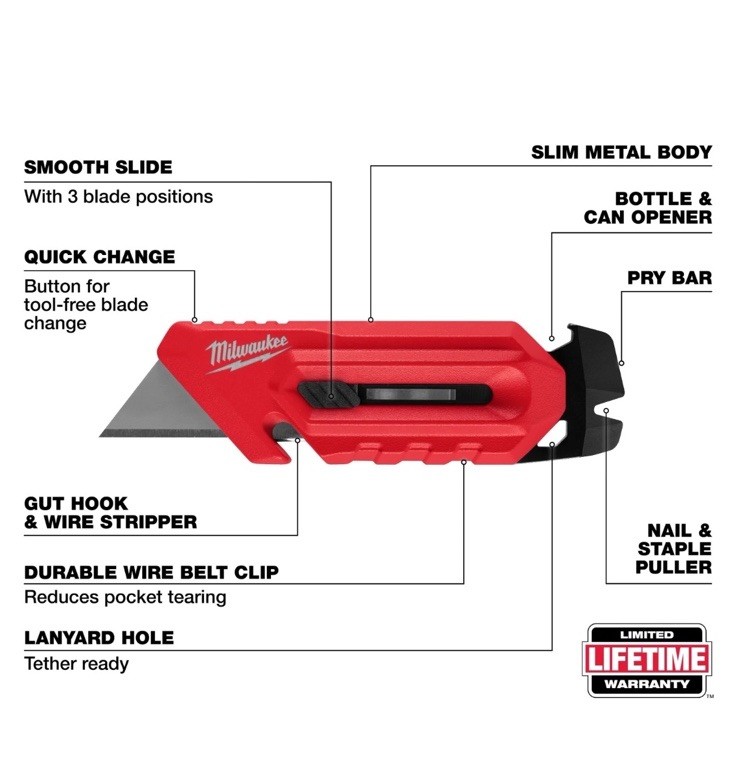 Milwaukee 48-22-1517 Multi-Function Compact Utility Knife