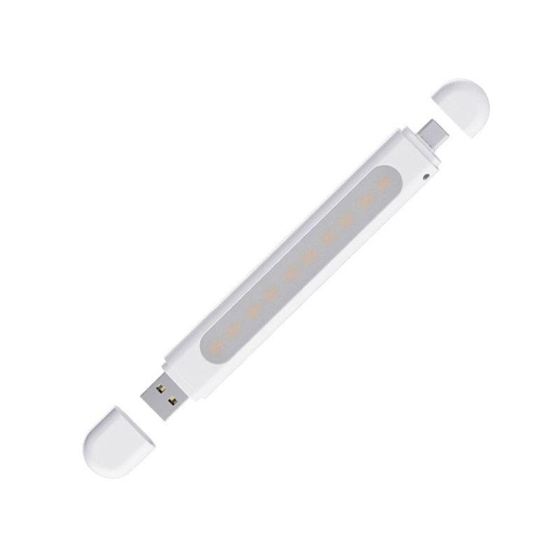 USB Powered Night Light 2W Cold Glow Micro USB TypeC for Computers and Laptops