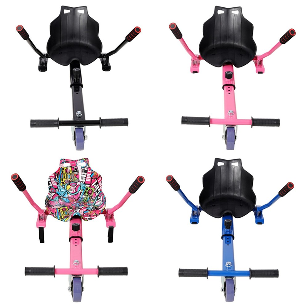 Hoverboard Seat Attachment Go-Kart for 6.5" 8"10" Hoverboards Adjustable Frame