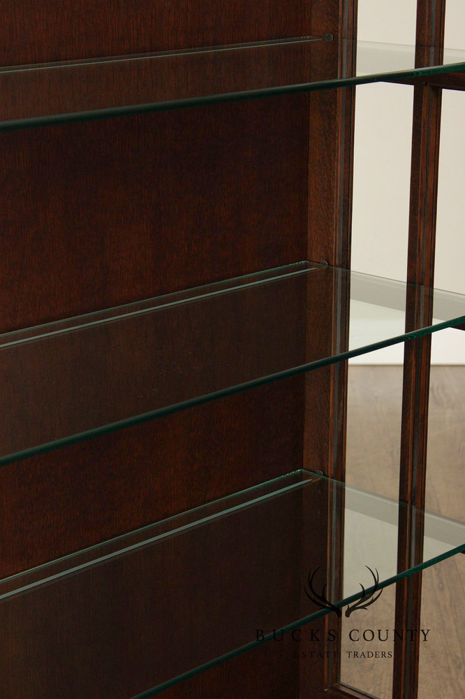 Stickley Mission Collection Oak Lighted Display Cabinet
